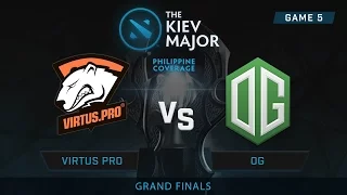 Virtus Pro vs OG | Kiev Major : Grand Finals | PH Coverage | Game 5