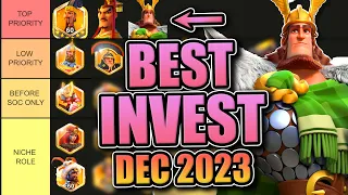 Legendary Investment Tier List [F2P & Low Spend -- Open Field] Rise of Kingdoms December 2023