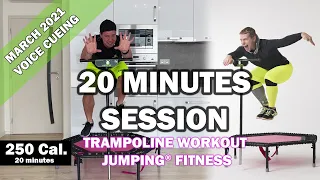 20 minutes trampoline session March 2021 - Jumping® Fitness [VOICE CUEING]