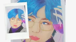 #V /Kim Taehyung 💜ᗷTS⟭⟬💜 /Pratiksha's Art gallery 🎨 🖌️#subscribe #like