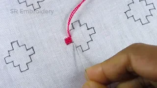Hand embroidery, All over design balochi embroidery for dress, Balochi stitch