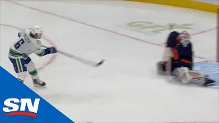 Brock Boeser Gets Behind Oilers And Scores First Of The Season