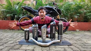 NS 200 Best Performance Exhaust!!! | Full Stainless Steel flame thrower Exhaust