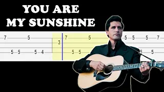 Johnny Cash - You Are My Sunshine (Easy Ukulele Tabs Tutorial)