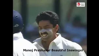 Manoj Prabhakar Peach of a Delivery to Dismissed Kepler Wessels 1992-93