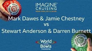 World Indoor Bowls Championship 2024 Mark Dawes & Jamie Chestney vs Stewart Anderson & Darren Bur…