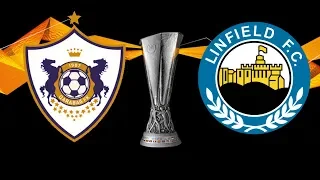 Карабах - Линфилд 2-1. Лига Европы 2019/20. Квалификация. Обзор матча