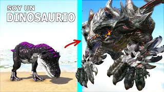 LA HISTORIA DEL DINOSAURIO MONSTRUO DEMONIO! Evoluciono para luchar vs Kaijus ARK Soy un Dinosaurio