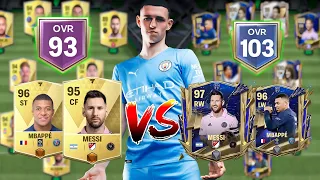 I Build The Best Possible Gold Team And 1v1 A Pro Grinder In FC MOBILE