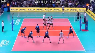 Volleyball : Japan - Italy 3:2 Amazing FULL Match