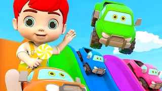 five little monkey - Baby songs Learn city truck names - Nursery Rhymes & Kids Songs