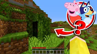 DESCUBRIMOS el SECRETO que OCULTAN BLUEY y PEPPA PIG en Minecraft!