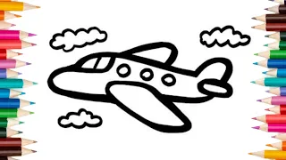 Aeroplane drawing for kids and Toddlers|Art gallery