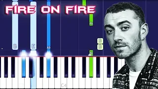 Sam Smith - Fire On Fire Piano Tutorial EASY (Piano Cover)