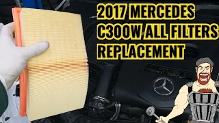 2017 Mercedes C300W Air Filter, CABIN FILTER, Partical Filter Replacement