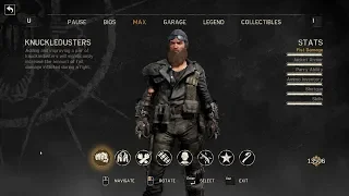 Mad Max - All upgrades for Max