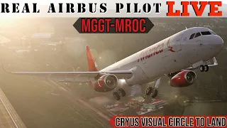 Circle to Land | REAL Airbus Pilot | The MROC Cyrus Visual Approach | Top 5 difficult approaches