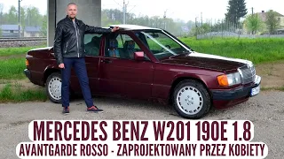 Mercedes-Benz 190E 1.8 Avantgarde Rosso - projektowany przez kobiety #classicbenz #mercedes