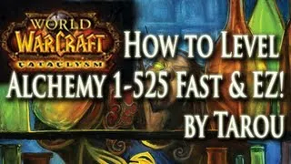 How to Level Alchemy 1-525 Fast & Easy in World of Warcraft!