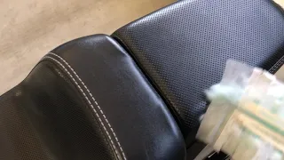 ASMR motorcycle dusting