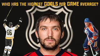 Top 10 NHL Goal Scorers (by GPG)