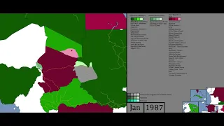 Chadian Civil War - Every Month (1963-2005)