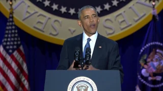 Obama says 'yes we did' in farewell address