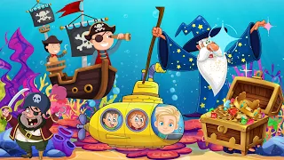 BEDTIME STORIES  FOR TODDLERS, KIDS,  MAGICAL JOURNEY UNDER THE SEA, PIRATES, TREASURE, WIZARD