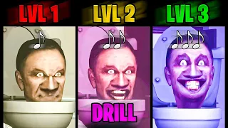 Skibidi Toilets: Levels of Music (Drill)