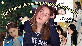 listening to GRACIE ABRAMS ✰ entire discography ✰ for the first time!