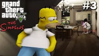 "Homero Simpson Entra a ROBAR  en la Casa de VEGETA" - GTA 5 - Parte 3