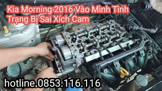 Kia Morning 2016 Vào Mình Tình Trạng Bị Sai Xích Cam GARAGE Ô Tô Minh Đức hotline.0853.116.116