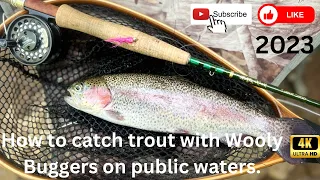 How to fly fish Wooly Buggers to stocked trout.