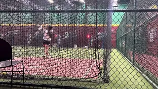 Working on staying inside the ball, driving it oppo