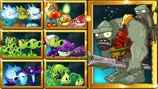 PvZ 2 Random Team Plants Vs Jurassic Gargantuar Level 10