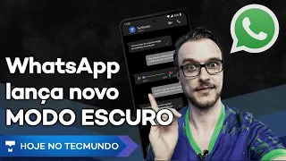 Novo MODO ESCURO no WhatsApp, chip cerebral Neuralink dá defeito em homem