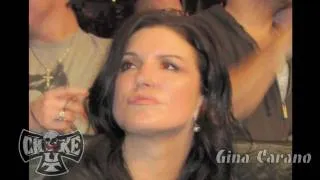 Gina Carano at fight for Strikeforce