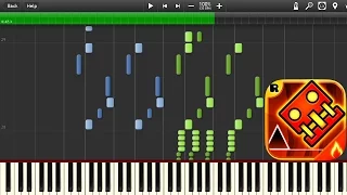 Geometry Dash Meltdown - Viking Arena (lvl 2) - Piano tutorial (Synthesia)