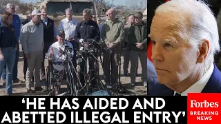 BREAKING NEWS: Texas Gov. Greg Abbott & More GOP Governors Blasts Biden Border Policy In Eagle Pass