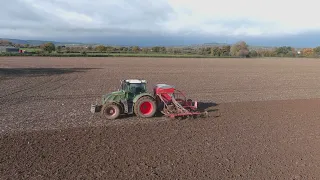 Harry is busy sowing his wild oats with the Kverneland ts drill