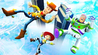 GTA 5 Epic Ragdolls | Woody, Buzz and Jessie! Ep.3 (Toy Story Ragdolls)