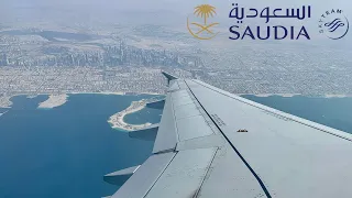 Saudia A320 Dubai to Madinah | الخطوط السعودية من دبي إلى المدينة