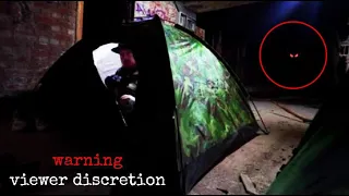 The Scariest Video I've Ever Recorded - Camping In The Worlds Most Haunted Factory OVERNIGHT