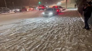 Metro Vancouver Heavy Snowfall and Multiple Car Crash!!! #winter #vancouver