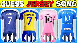 Guess SHIRT SONG 🎶👕Guess Famous Football Player by Jersey and Song | Ronaldo, Messi, Mbappe
