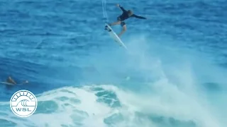 John John Florence Massive Alley-Oop during Billabong Pipe Masters 2016 Lay-Day