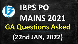 GA Memory Based Questions Asked In IBPS PO MAINS 2021