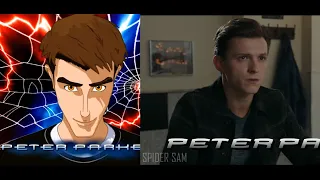 Spider-Man TNAS Intro Animated and Live Action Comparison