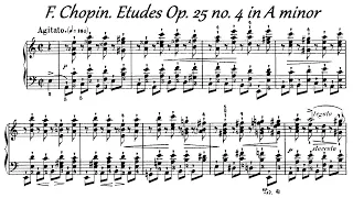 F. Chopin - Etudes Op. 25 no. 4 in A minor "Paganini"