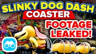 LEAKED FOOTAGE of the Slinky Dog Dash Coaster in Toy Story Land! - Disney News Update